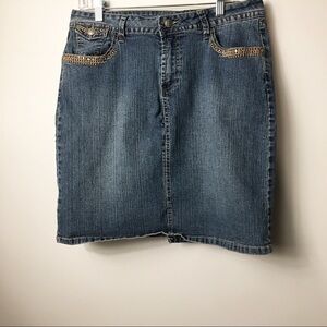 Vsh Denim blue jean Skirt 10